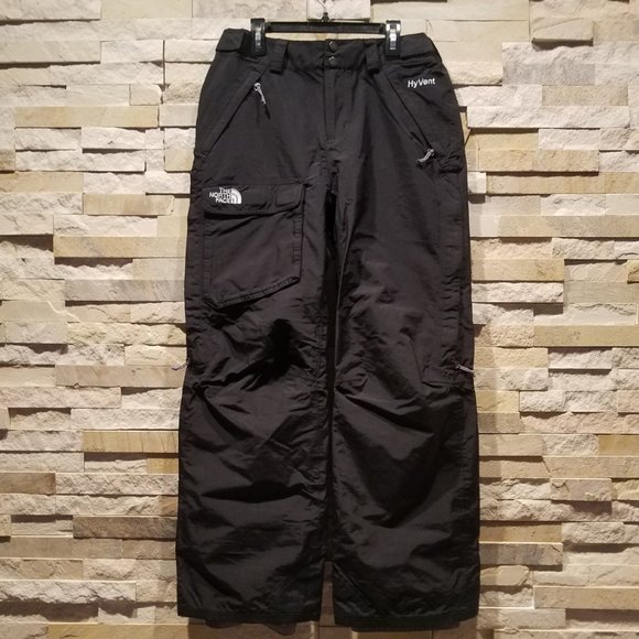 North Face Snow Pants Womens Small Black Ski Snowboard Winter Snowsuit Bibs Suit